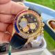High Quality Copy Rolex Daytona Rainbow Bezel Rubber Strap Watch 40mm (5)_th.jpg